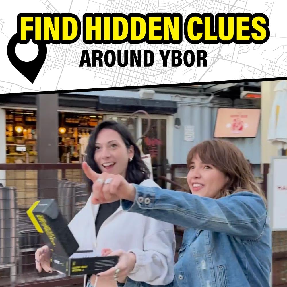 Tampa Outdoor Escape Room | Real City Scavenger Hunt | Gifts for Adults & Families | 1-6 Players, 2-3 Hours, 1 Mile Walking Distance