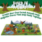 Popular Playthings Magnetic Animals for Toddlers 1-3, Mini Mix or Match Animal Toys, Set of 7 Gift for Kids - Forest Animals with Pop-up Playmat