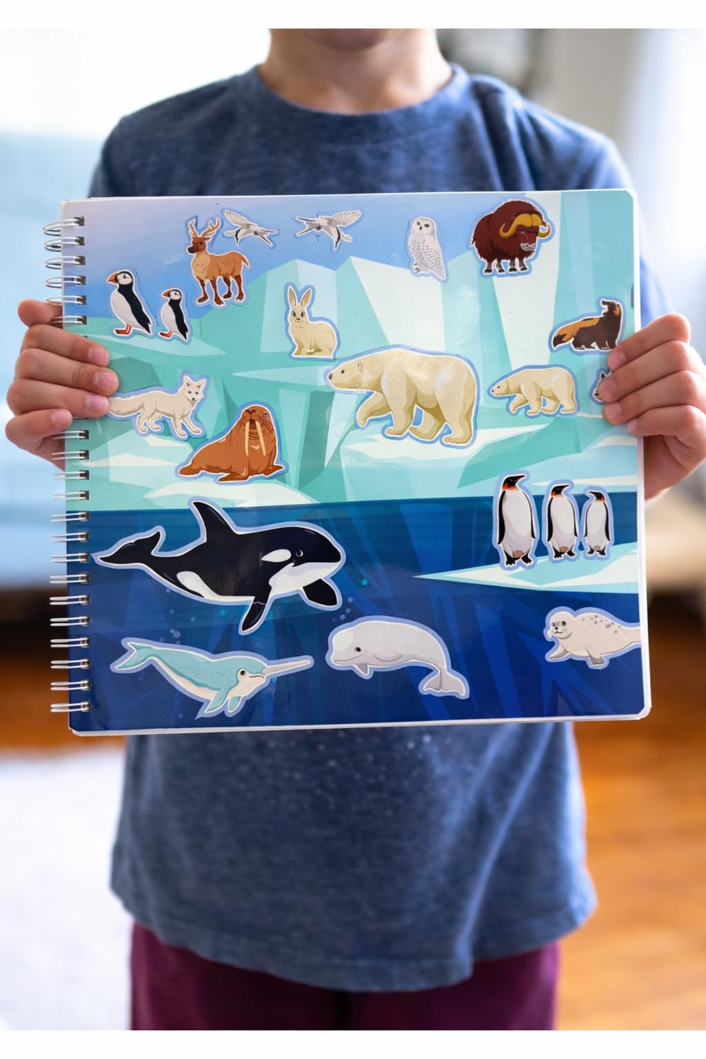 Animal Habitats Sticker and Coloring Book. 9 Habitats with Stickers and Coloring Pages. Engaging, Educational, Interactive, Fun, and Colorful.