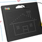 PicassoTiles Magnetic Drawing Board 748 Beads Pad Large 12x10 Inch STEM Writing Toy Reusable Erasable Educational Tablet for Toddlers Kids Age 3 Plus