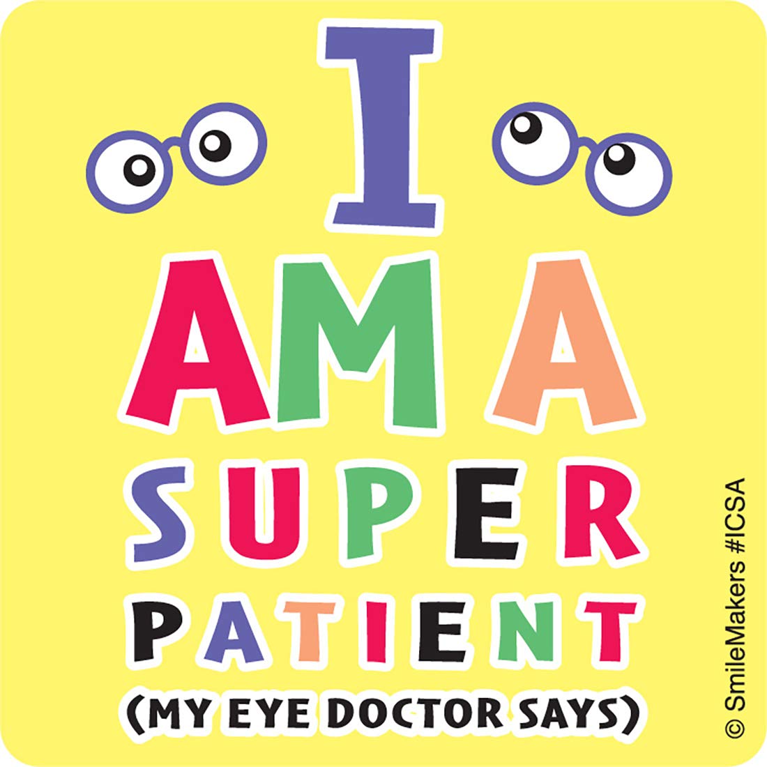 Eye Chart Stickers - Prizes and Giveaways - 100 per Pack