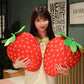 XIYUAN Strawberry Plush Toy 20 Inch Fruit Pillow Children's Stuffed Cushion Super Soft for Boys and Girls Room Decoration Gift