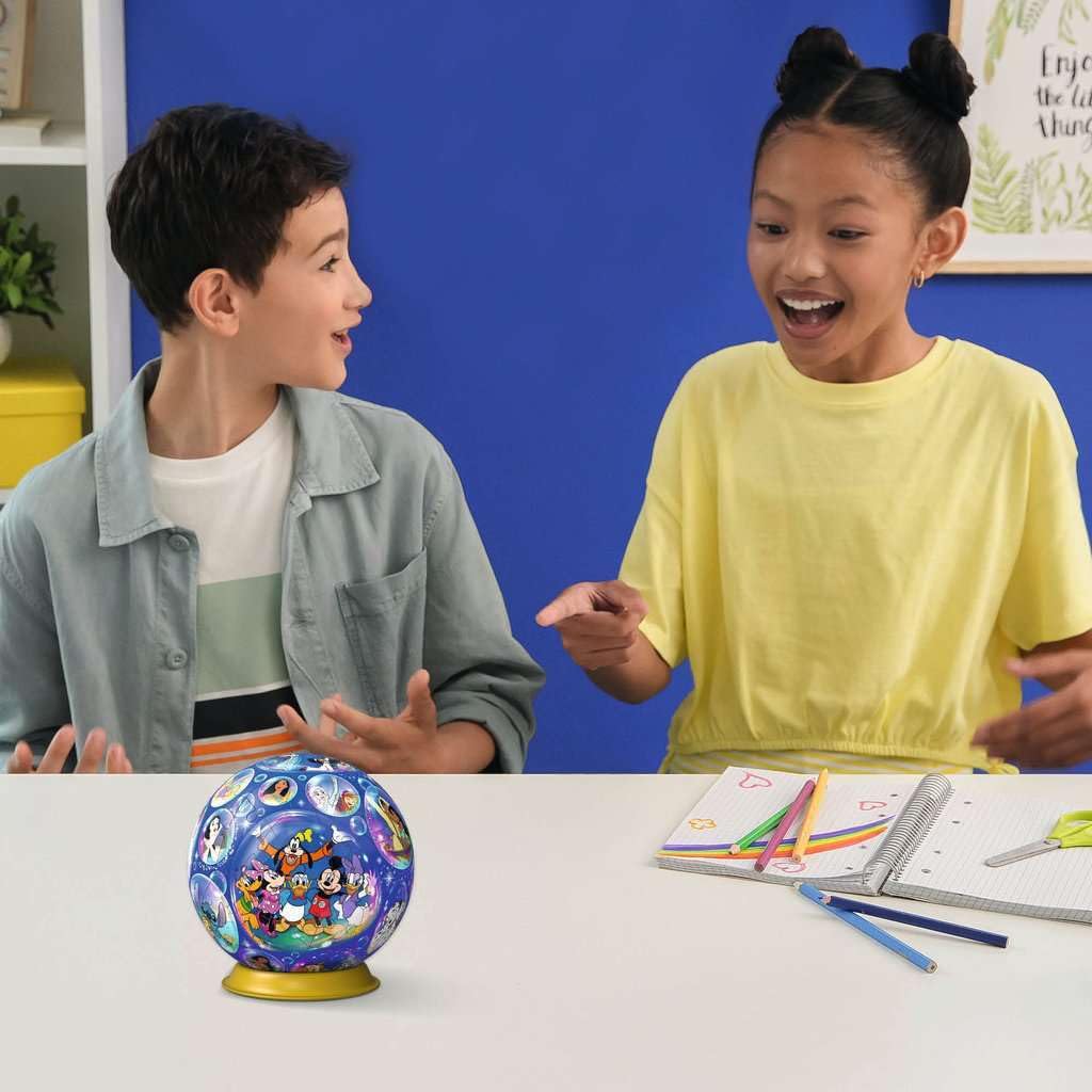 Ravensburger 3D Puzzle Ball Disney Characters 72 Pieces Puzzle Ball for Disney Fans from 6 Years