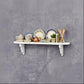 Calsgkspray Dollhouse Wall Shelf, 1:12 Scale Miniature Dollhouse Accessories, White Doll House Storage Wall Shelf for Kitchen Scene