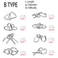 TANCH 16 PCS Type A+B Different Brain Teaser Metal Wire Puzzles IQ Challenge Magic Trick Unlinking & Linking Game Toys for Kids and Adults