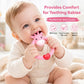 SHARE&CARE BPA Free Silicone Giraffe Baby Teether Toy with Storage Case, for 3 Months Above Infant Sore Gums Pain Relief and Baby Shower, Baby