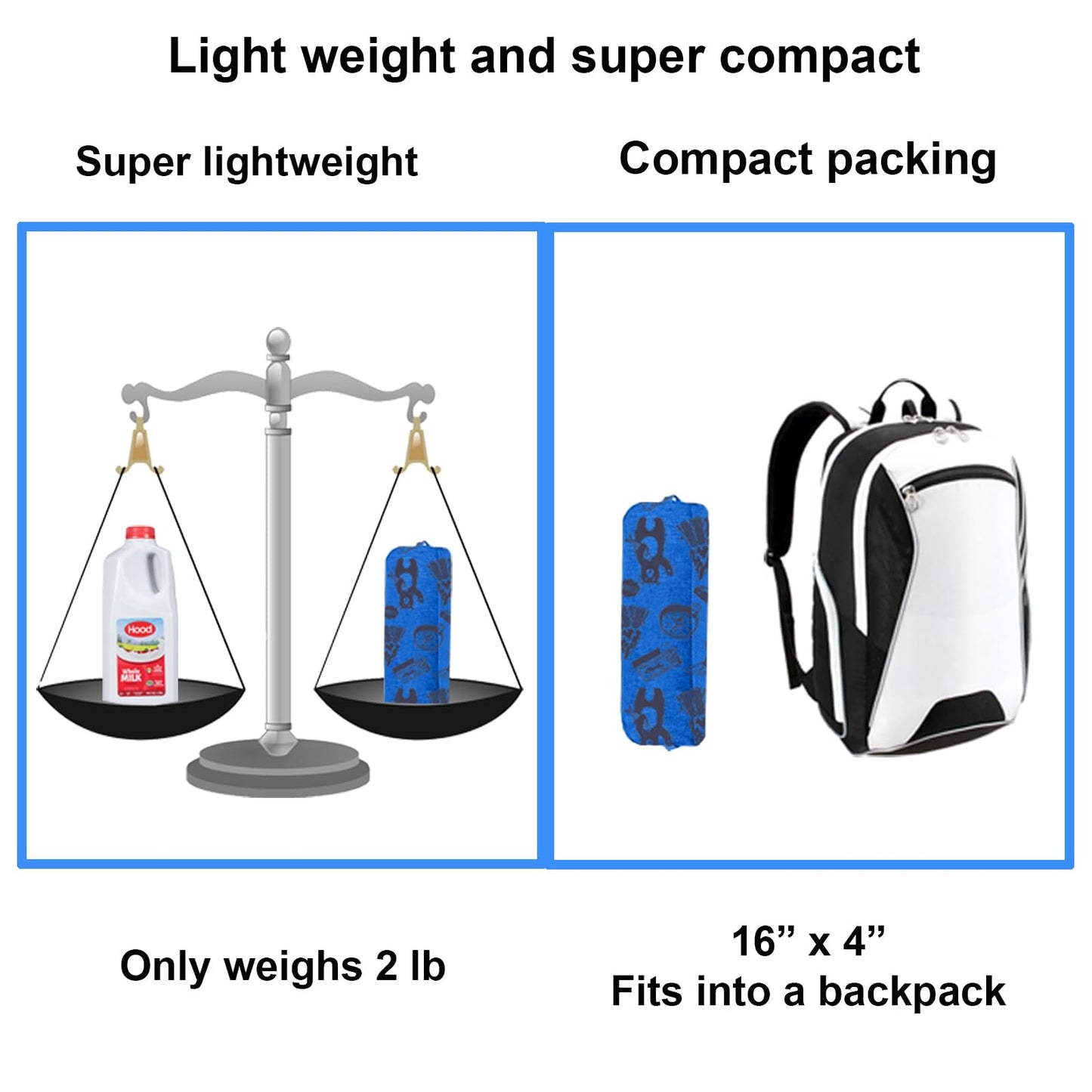 KidzAdventure 2 in 1 Kids Tent for Camping/Kids Play Tent| Backpacking Tent for Kids |Easy Set UP |Blue Adventure Theme Camping Tent