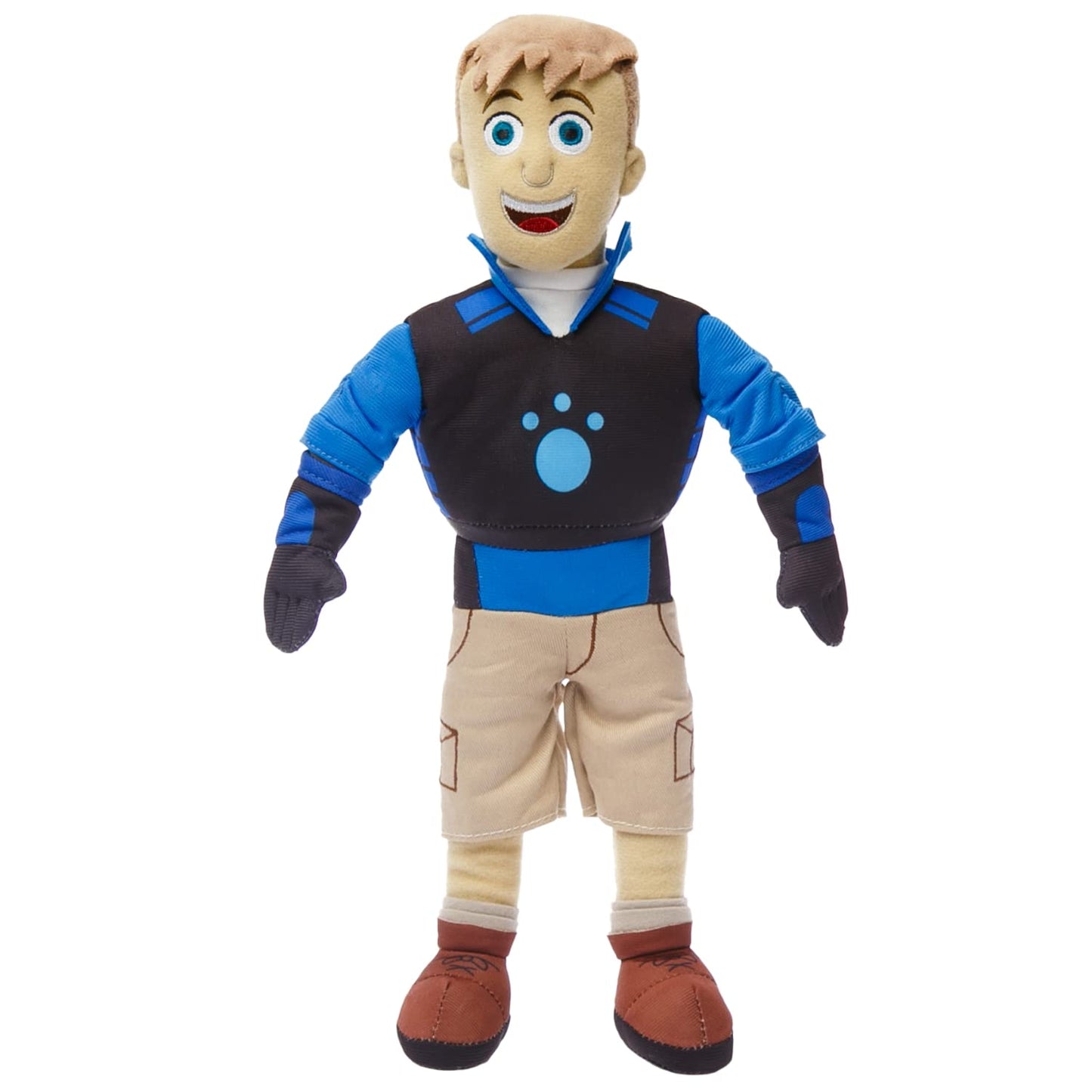 Mighty Mojo Wild Kratts Plush Toy Doll - Chris & Martin Kratt 14" - Adventure Set - Creature Power Suit - Embroidered Details for Fans of The Popular