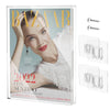 Clear Display Case for Magazine Book, Acrylic Magazine Book Frame Wall Mount, Collectible Magazine Book Storage, UV-Protection Display Magazine Book