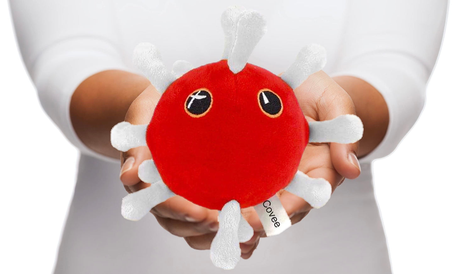TradeInc Enterprises Covee Get Well Soon Virus Toy Cute Squishy Plushie Stuffed Sensory Plush Fuzzy Toys