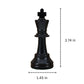 WE Games Replacement Staunton Chess Piece - Dark King for Tournament Chess Set, Plastic Chess Piece with Felt Bottom, Classic Design, Replacement