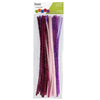 Essentials By Leisure Arts Princess Assorted Chenille Stems 12 Inch 6mm, Bendable Craft Pipe Cleaners in Pink and Purple Shades for DIY Projects, 100