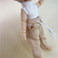 Xyrmync 1/12 BJD Doll Clothes Vest Sweatpants Ob11 Doll Dress Up Accessories (Gray+Black)