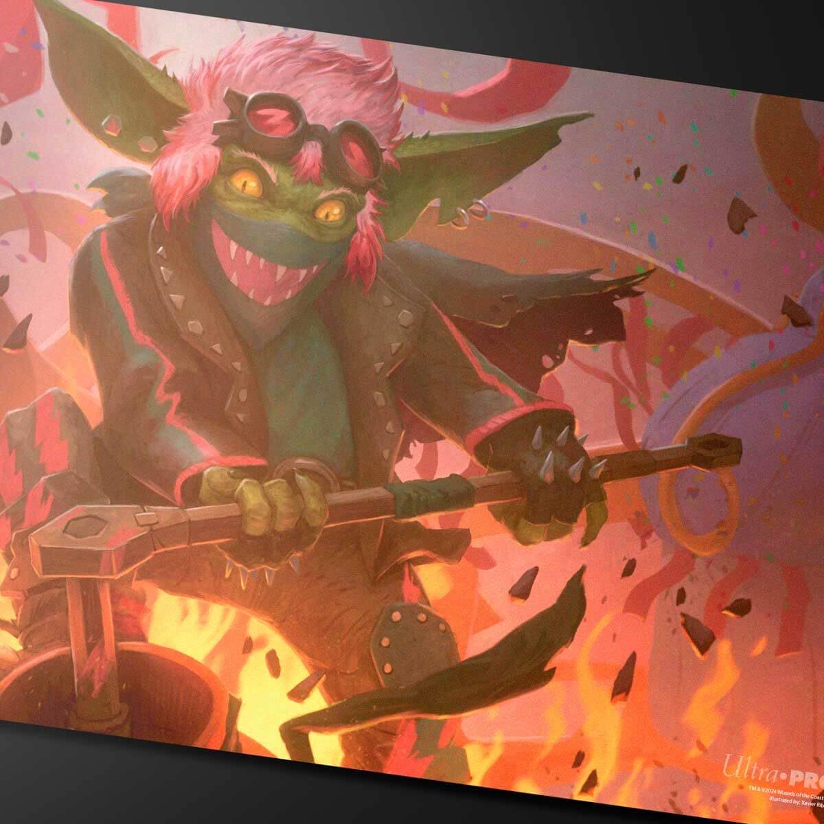 Ultra PRO - Aetherdrift Redshift, Rocketeer Chief Playmat for Magic: The Gathering, Use as Mousepad, Desk Mat, Protects MTG Cards During Gameplay, TCG