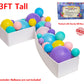 3FT Mosaic Balloon Frame Number 7 Pre-Cut Kit Foam Board DIY Craft Kit for Birthday Decoration