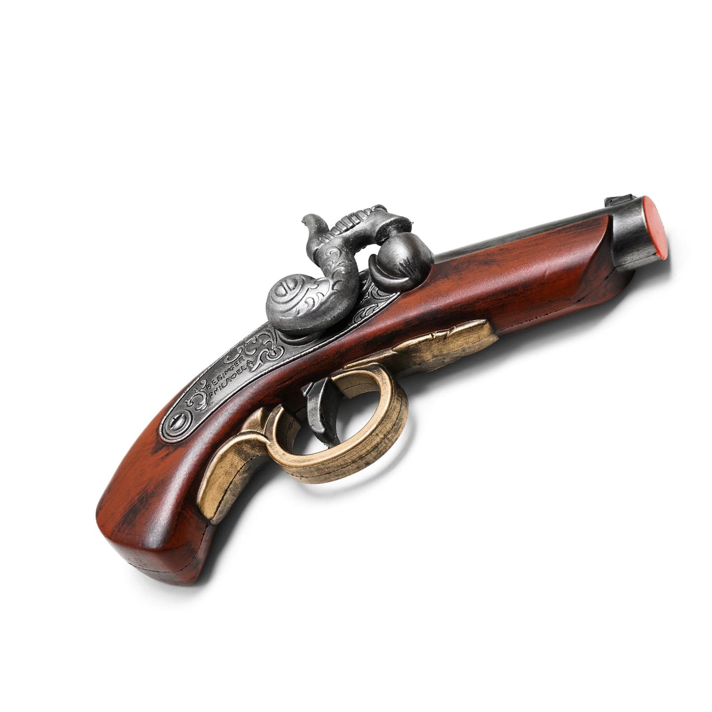 Philadelphia Derringer Foam Wild West Pocket-Sized Pistol 1852 for Collection Cosplay Costume Halloween Xmas Gift Replica 1:1