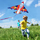 HONBO 58" Fighter Plane Kites for Kids Easy to Fly, Kites for Adults, with Kite Reel and 200ft String, Beginner Kite for Beach Trip