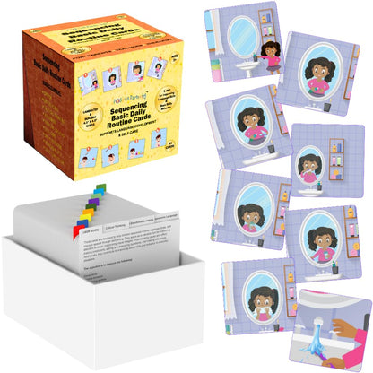 Sequencing Basic Daily Routine Conversation Cards | Learning Material for Social Skills & Emotional Intelligence | Speech Therapy Resources | ESL