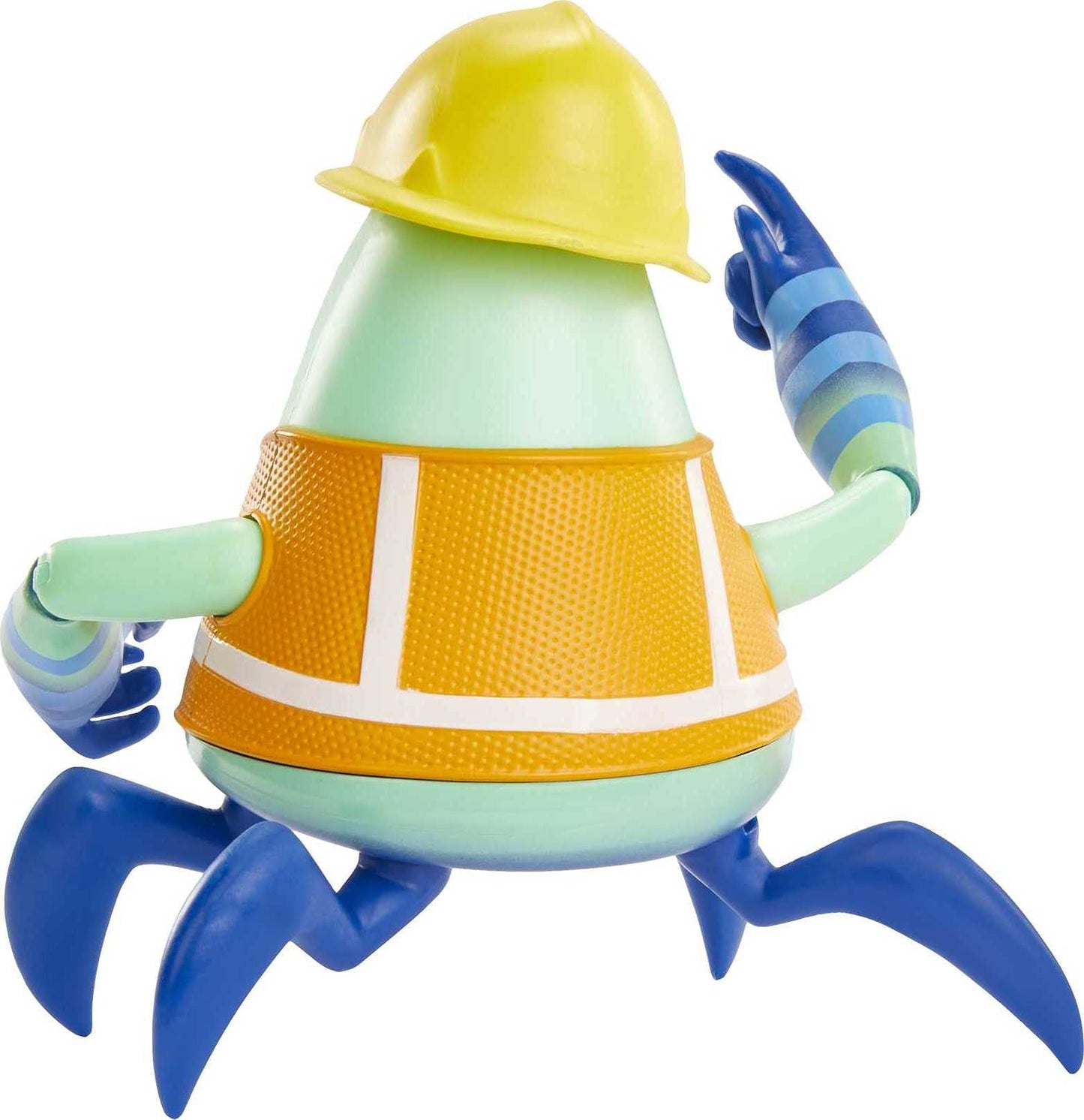 Mattel Pixar Monsters at Work Cutter Action Figure, Collectible Disney Plus Character Toy with Accessories, 4.75-in Tall Posable Authentic Detail