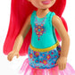 Barbie Dreamtopia Chelsea Sprite Doll, 7-inch, with Pink Hair Wearing Fashion and Accessories, Multi (GJJ97)