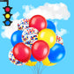 MOVINPE Transportation Birthday Decoration for Boys Happy Birthday Banner Cars School Bus Train Fire Truck Motorcycle Plane Foil Balloons Transport