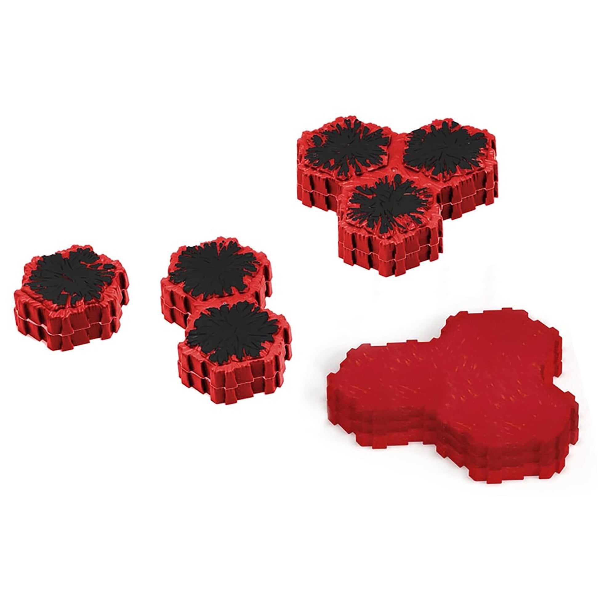 Renegade Game Studios Heroscape: Lava Fields of Valhalla Terrain Expansion, 120+ Hex Tiles, 4 Lava Rock Outcrop Pieces