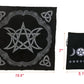 VIDAYA Altar Cloth, High-Grade Thick Velvet Fabric Triple Moon Pentagram Tarot Cloth, Use for Wiccan Witchcraft Supplies and Tools, Tarot Divination