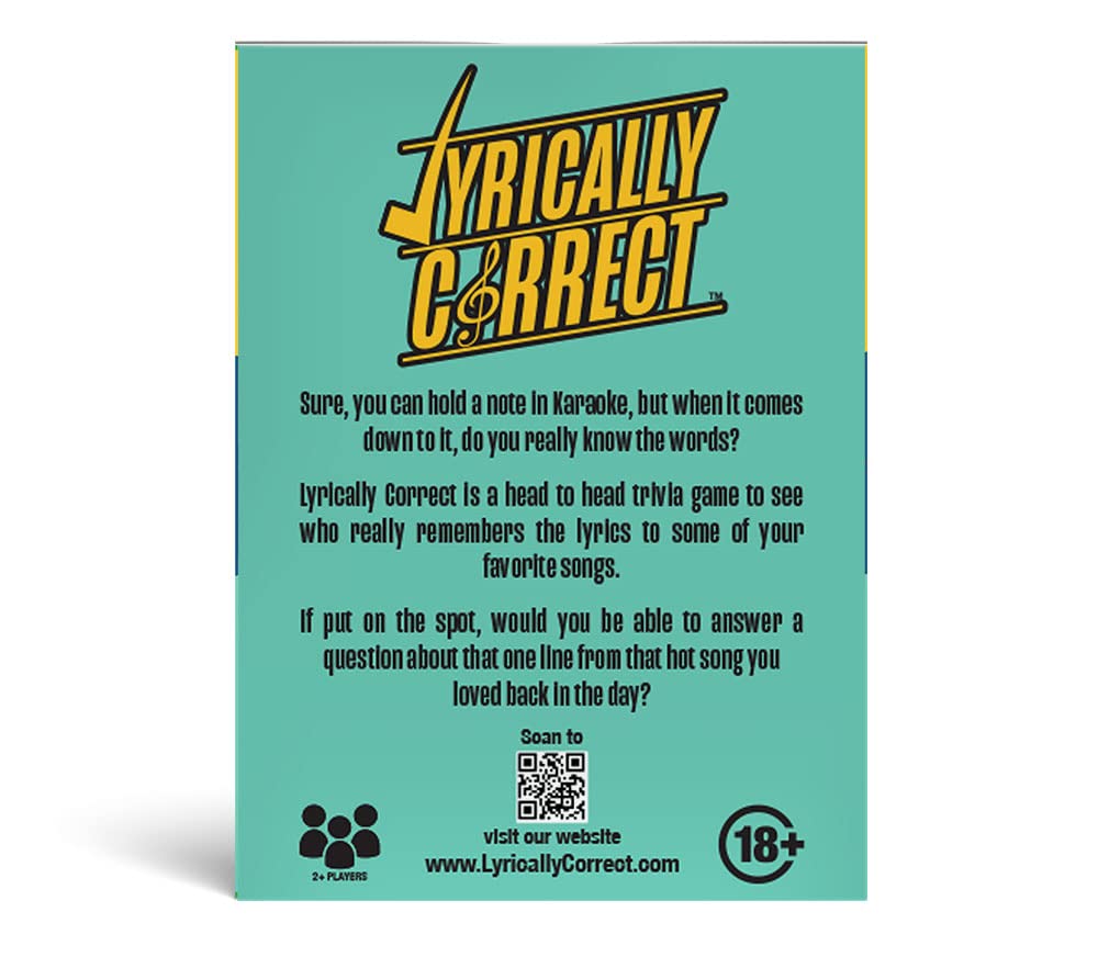 Lyrically Correct '90s R&B Expansion Pack - 80 Additional Music Trivia Cards for Adults | Add-On Deck More 90s R&B Hits, Deeper Cuts & Longer Game