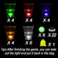 Glow in the Dark Beer Pong Set, Party Games for Beer Pong Table, 22 Light up Cups (5 Colors), 6 Glow Balls, 22 LED Lights, Storage Bag, Night Games