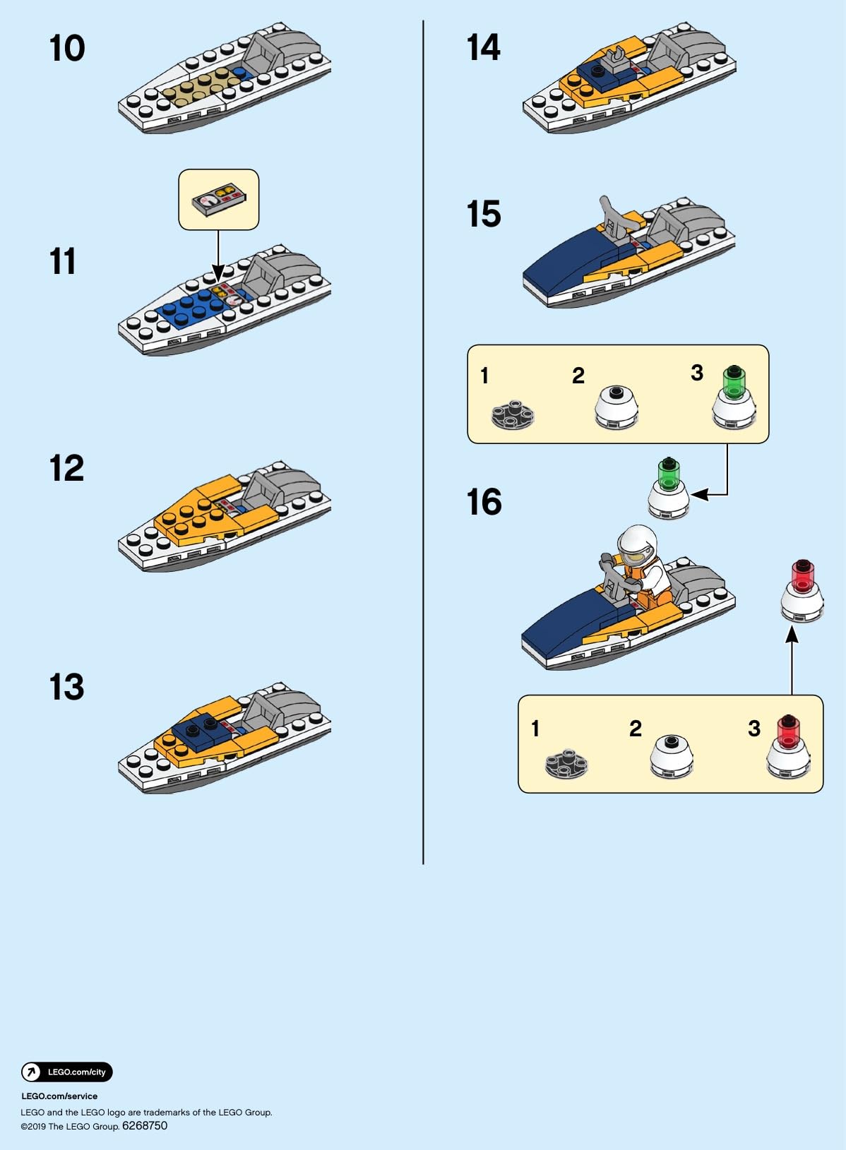 LEGO City: Racing Boat Polybag Set 30363