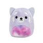 Squishville by Original Squishmallows Sweet Shop - Playset with 2-Inch Priya The Purple Panda, Tres’zure The Teal Cat & Bistro Table and Chair - Toys