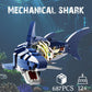 RyovSeno Mechanical Shark 687 PCS Building Set,Ideas Ocean Animal Building Block Toy with LED Lighting and Rotatable Link Components,Home Decor Gift
