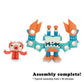 PIPEROID Octo & Deca Mischievous Octopus & Crab - Japanese 3D Paper Puzzle DIY Robot kit for Kids and Origami Kit for Adults