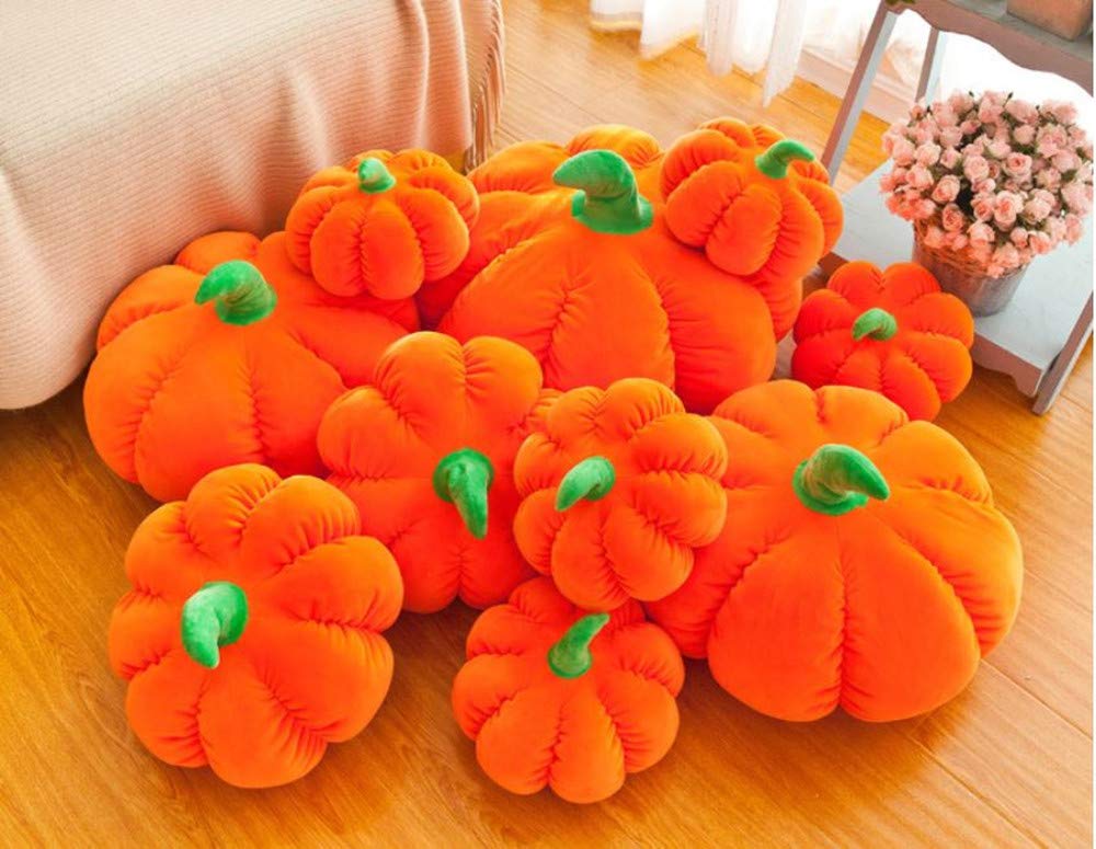 GracesDawn Plush Soft Pumpkin Plush Pillow Pumpkin Decoration Sofa Pillow Soft Pumpkin Gift. Plush Toy, Children’s Gift Orange (50cm[19.6] inch)