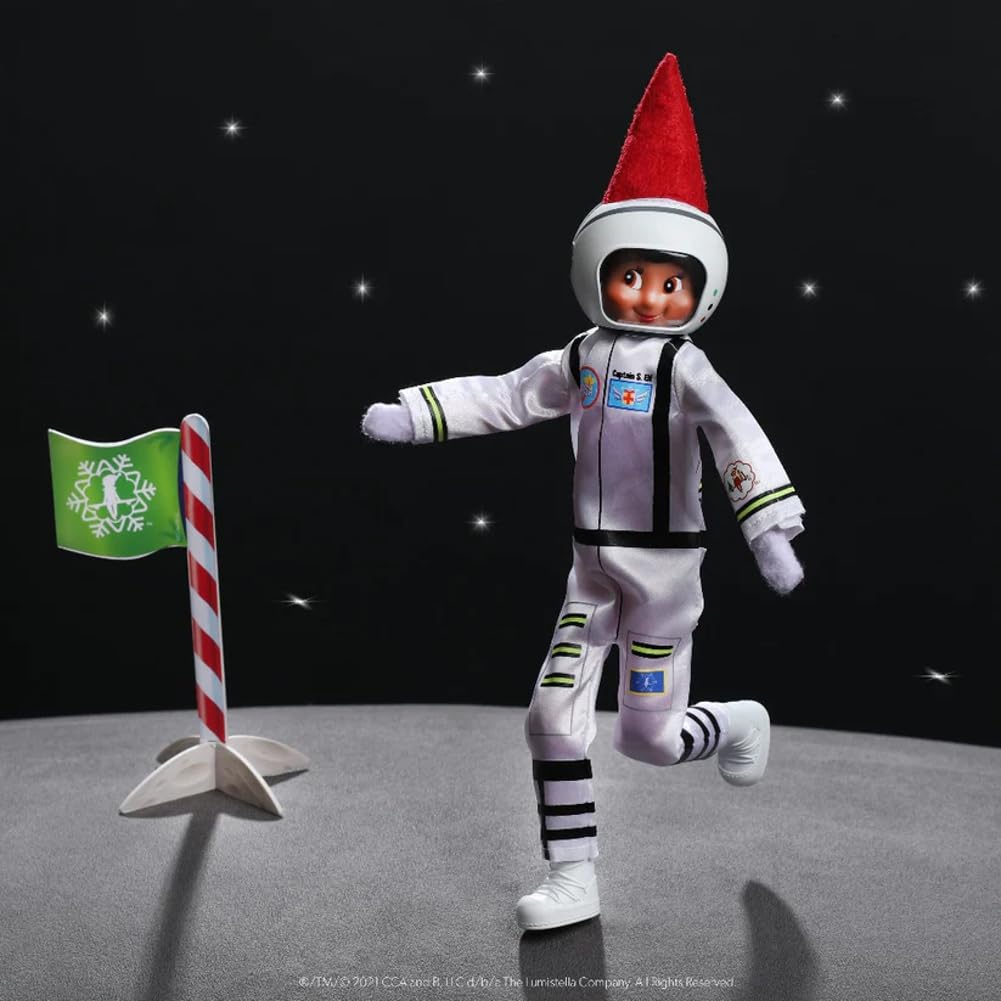 The Elf on the Shelf Boy Scout Elf Box Set (Blue Eyed), Storybook and Clausmonaut Astronaut Accessory Set [Multi-Item Bundle]