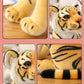GUDVES Tigers Plush Toy Stuffed Animal - Cute Lifelike Tiger Stuffed Animals Toy Gift for Boy Baby Hug Tiger - Yellow Stuffed Animal (9.8 in, Yellow