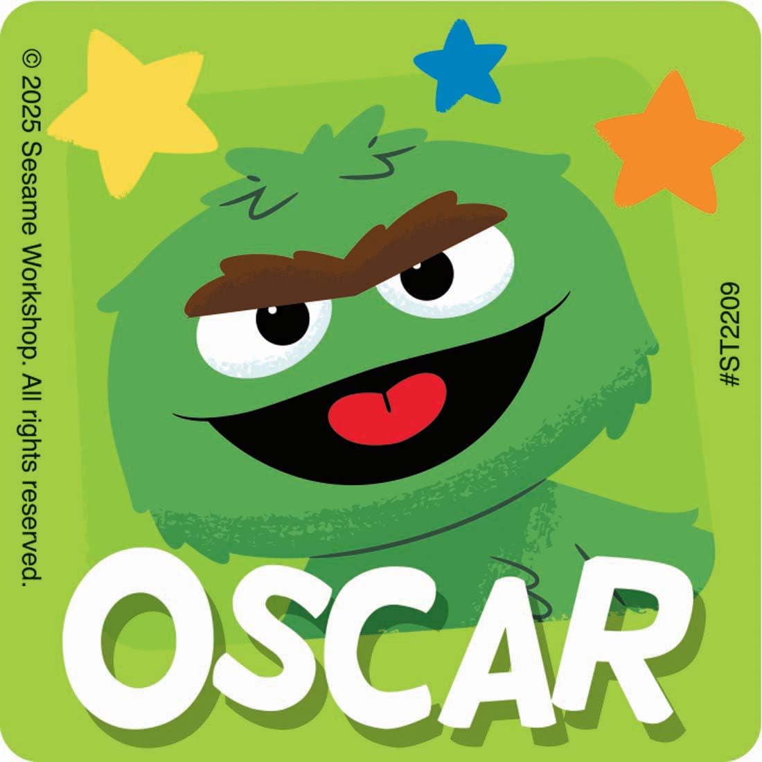 SmileMakers Sesame Street Characters 2.5" Stickers 100 ct