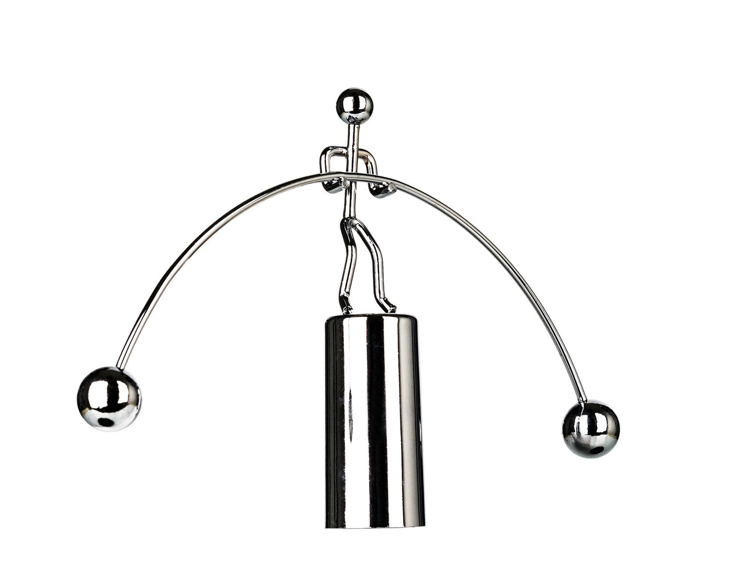 Sunnytech Mini Steel Balance Toy Weightlifter Kinetic Art Balance Toy Balancing Decompressive Science Psychology Home Offic Decor Desk Decor WJ064