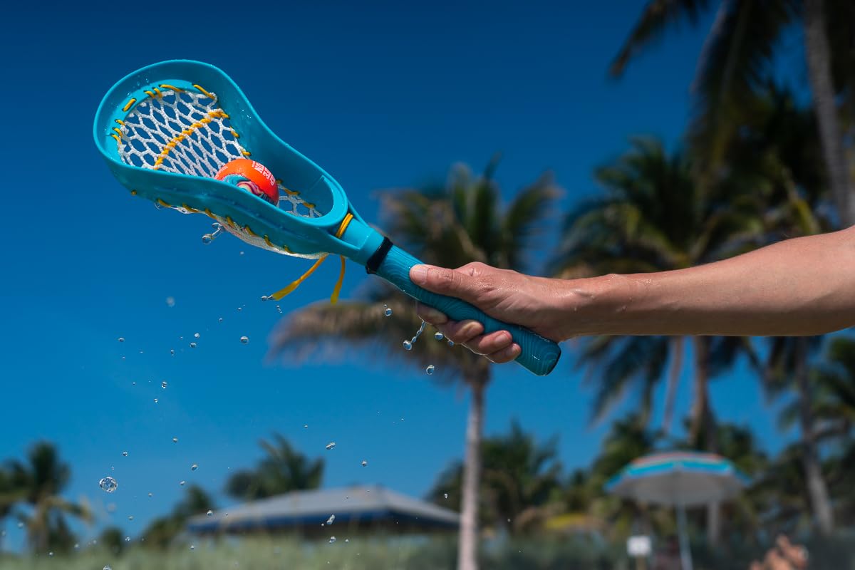 Waboba Mini Water Lacrosse Set Fun for Beach Games & Pool Games - Comes with a Original Water Bouncing Ball - Compact Size for Travel