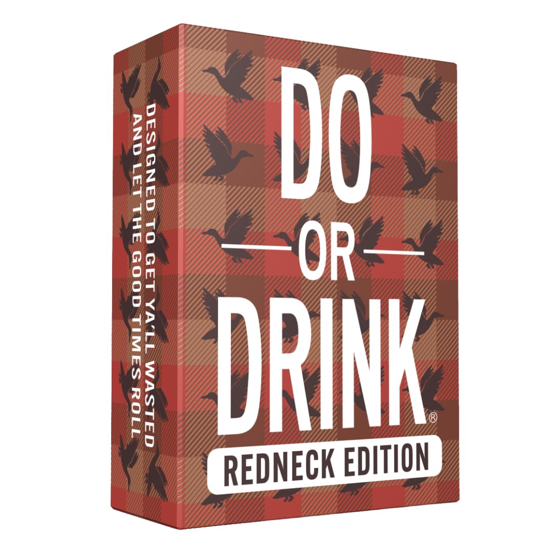 Do or Drink Redneck Edition - Rowdy Party Game with Outrageous Dares & Country Challenges Hilarious Drinking Card Game for Adults and Family