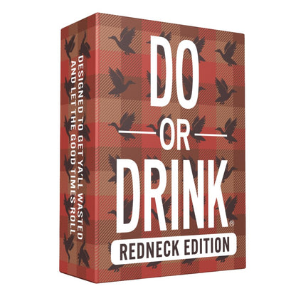 Do or Drink Redneck Edition - Rowdy Party Game with Outrageous Dares & Country Challenges Hilarious Drinking Card Game for Adults and Family