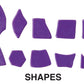 The Beadery Plastic Mosaic Pieces, 10-20mm, Multi