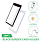RIXUGIT 10-Pack Black Border 35pt One Touch Magnetic Card Holder