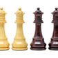 House of Chess - Tournament Chess Set Pieces - Unique Staunton Ringy Rosewood/Boxwood Chess Pieces - King Height: 3.75" (95 mm) - 2 Extra Queens