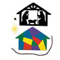 Nativity Silhouette Foam Ornament Craft Kit - Makes 12 - Sunday School Religious Crafts for Kids and Fun Home Activities