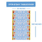 Creative Converting "On The Go" Plastic Table Cover, 54 by 108-Inch