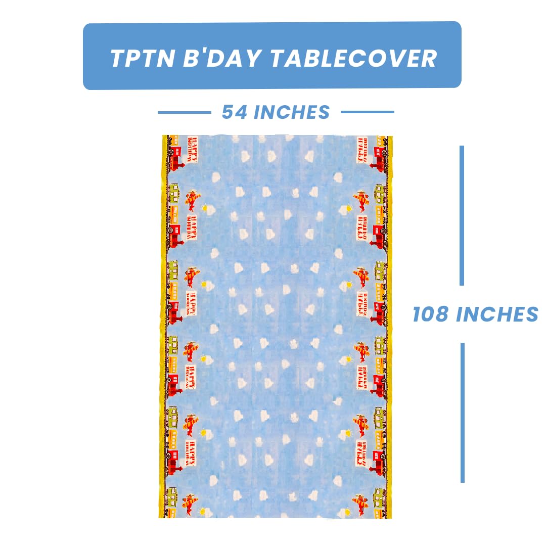 Creative Converting "On The Go" Plastic Table Cover, 54 by 108-Inch