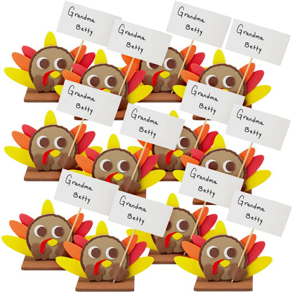 Fun Express Thanksgiving Turkey Placeholder Craft Kit - Makes 12