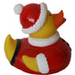 Santa Rubber Duck Bigger 5", Waddlers Brand, Rubber Ducky Christmas Stocking Stuffer, for All Ages