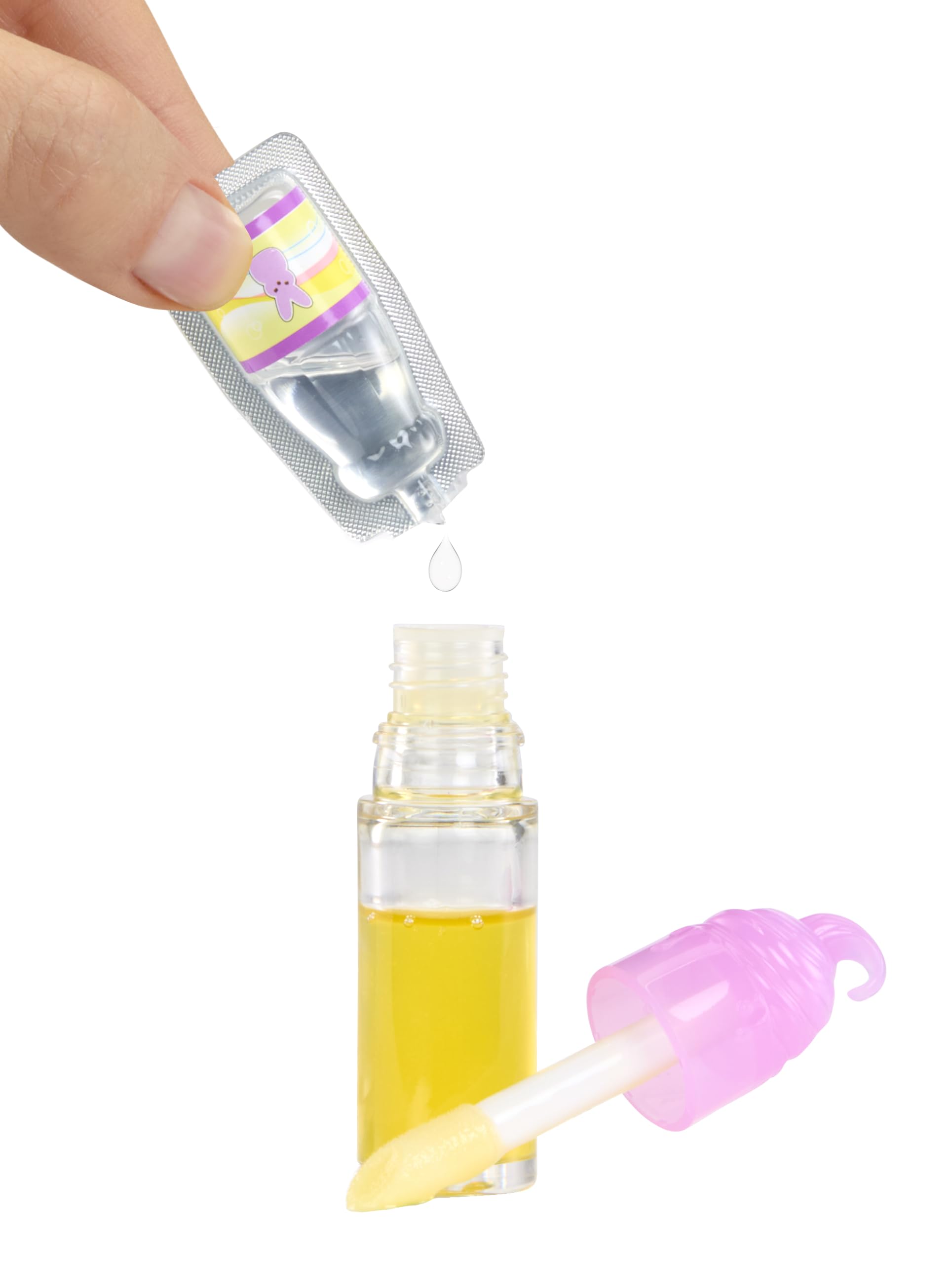 Yummiland x PEEPS Lip Gloss Doll- Michelle Mallows with Scented Lip Gloss, Ages 4+